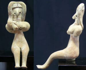 Vallée de l'Indus - Merghar - Statuette de femme assise - 2800 / 2600 av. J.-C.