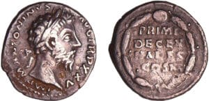 Marc Aurèle - Denier (171, Rome) - Couronne de laurier