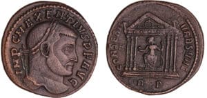 Maxence - Follis (306-312, Cirica) - Temple