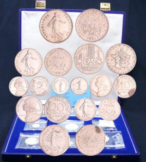 Cinquième république (1959- ) - Coffret 1981 piéforts 9 monnaies