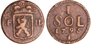 Luxembourg - Siége de Luxemboug - 1 sol 1795