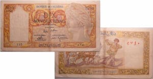 Algérie - Banque d'Algérie 10 nouveau francs 10-2-1961