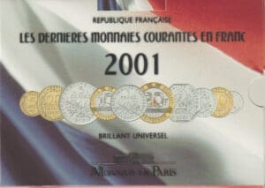 Cinquième république (1959- ) - Coffret BU 2001 Monnaie de Paris