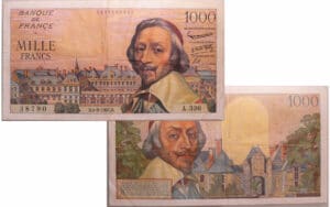 France - Billet de 1000 francs Richelieu 5-9-1957