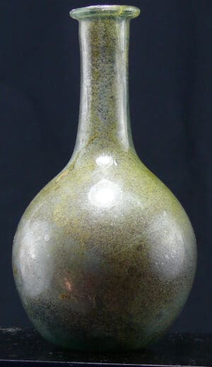 Romain - Flacon en verre irisé - 100 / 300 av. J.-C. Romain - Flacon en verre irisé - 100 / 300 av. J.-C.