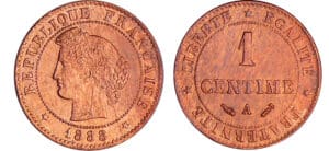 Troisième république (1871-1940) - 1 centimes Cérès 1888 A (Paris)