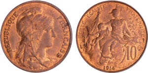 Troisième république (1871-1940) - 10 centimes Dupuis 1914