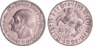 Allemagne - Westphalie - Monnaie de nécessité - 50 pfennig 1921