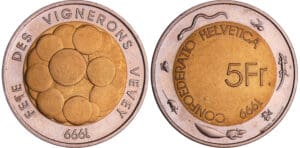 Suisse - 5 francs 1999