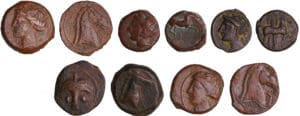Siculo-Puniques - Carthage - Lot de 5 bronzes