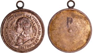 France - Révolution - Palloy. Médaille bi-métallique de Louis XVII, sa naissance et sa mort, s.d. (Directoire) France - Révolution - Palloy. Médaille bi-métallique de Louis XVII, sa naissance et sa mort, s.d. (Directoire)
