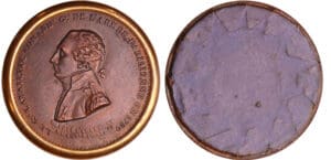 France - Révolution - Palloy. Médaille bi-métallique du Général Lafayette sd France - Révolution - Palloy. Médaille bi-métallique du Général Lafayette sd