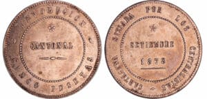Espagne - Gouvernement provisoire - 5 pesetas 1873 (Cartagène)