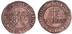 Henry VI de Lancastre (1422-1453) - Blanc aux écus - Rouen