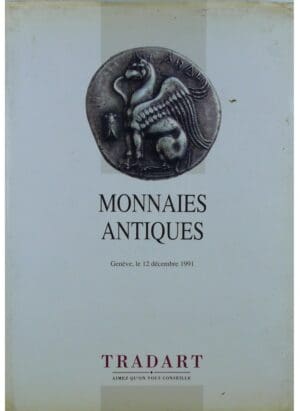Catalogue de vente, Monnaies antique provenant de la collection "H.A.", Tradart, genève 12 décembre 1991