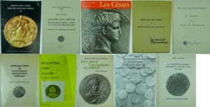 Lot de 10 ouvrages sur les monnaies romaines et byzantines