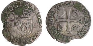 Charles X (1589-1590) - Douzain aux 2 C - 1er type - 1590 P (Dijon)