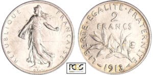 Troisième république (1871-1940) - 2 francs Semeuse 1913