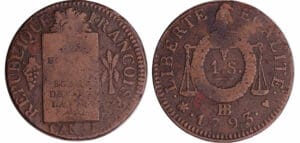Convention (1792-1795) - Sol à la balance type FRANCOISE - An II - 1793 BB (Strasbourg)