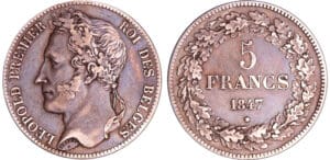 Belgique - Léopold I (1831-1865) - 5 francs 1847