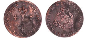 France - Louis XV (1715-1774) - Double sol de billon - 1741 BB (Strasbourg)