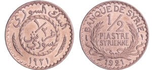 Syrie - 1/2 piastre 1921