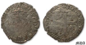 Henri III Douzain 1er type 1586 P (Dijon)