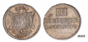 Allemagne - Lowenstein - Dominik Constantin - 3 kreuzer 1805