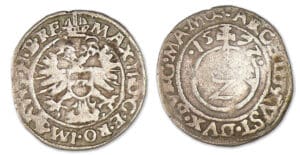 Autriche - Maximilian II - 2 kruzer 1572 (Vienne)