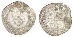 Charles VI - Blanc guénar (Rouen)