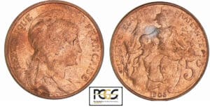 Troisième République (1871-1940) - 5 centimes Dupuis 1903