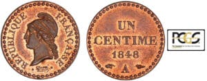Deuxième république (1848-1852) - 1 centime Dupré 1848 A (Paris)