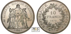 10 francs Hercule 1973 10 francs Hercule 1973