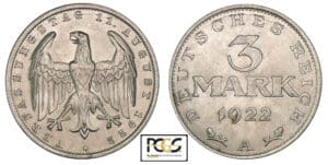 Allemagne - 3 mark 1922 A