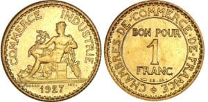 1 franc Chambre de commerce - 1927