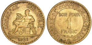 1 franc Chambre de commerce - 1921