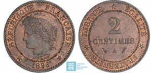 2 centimes Cérès - 1896 A (Paris)