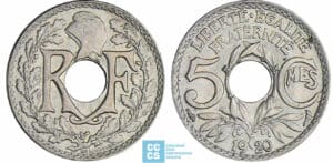 5 centimes Lindauer - Grand module - 1920