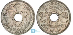 25 centimes Lindauer maillechort - .1940.