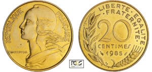 Cinquième république (1959- ) - 20 centimes Lagriffoul 1985