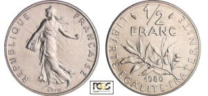 Cinquième république (1959- ) - 1/2 franc Semeuse 1980