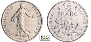 Cinquième république (1959- ) - 1/2 franc Semeuse 1986