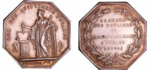 France - Notaire d'Evreux (27) - Jeton argent (1832-1841)