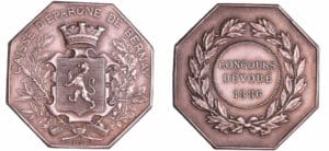 France - Caisse d'épargne de Berney (27) - Jeton argent 1886