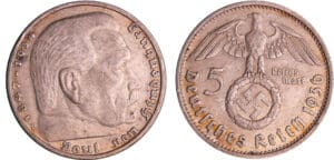 Allemagne - IIIème Reich - 5 reich mark 1936 D Allemagne - IIIème Reich - 5 reich mark 1936 D
