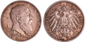 Allemagne - Bade (Grand Duché) - 2 mark 1902 Allemagne - Bade (Grand Duché) - 2 mark 1902