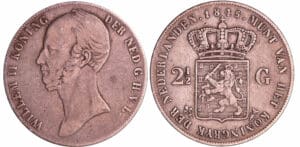 Pays-Bas - Willem II (1840-1849) - 2 1/2 gulden 1845