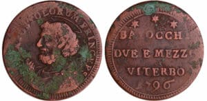 Vatican - Pie VI (1775-1799) -2.5 baiocchi 1796  Anno XXIII