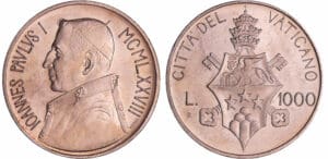 Vatican - Siége vacant - 1000 lire 1978 (Rome)