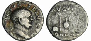 Vespasien - Denier - (70-71, Rome) Instrument